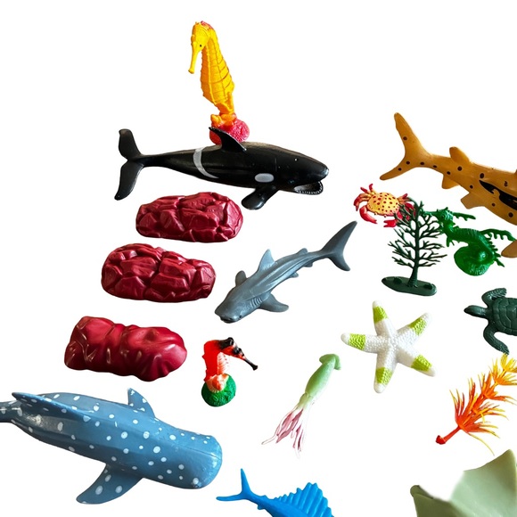 Adventure Force Ocean Animals Jumbo Bucket Sea Creatures (45 Pieces) - Picture 7 of 7